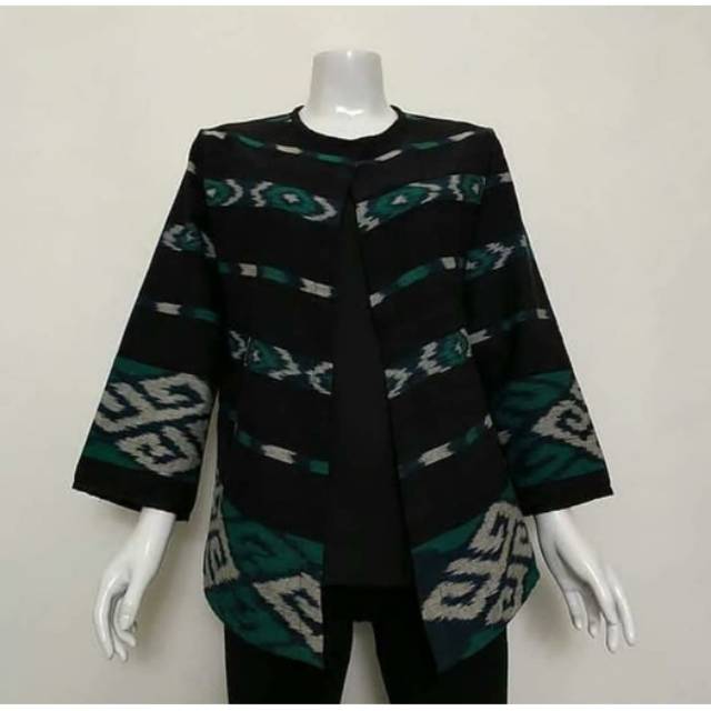 Tunik tenun / atasan tenun model baju kantoran