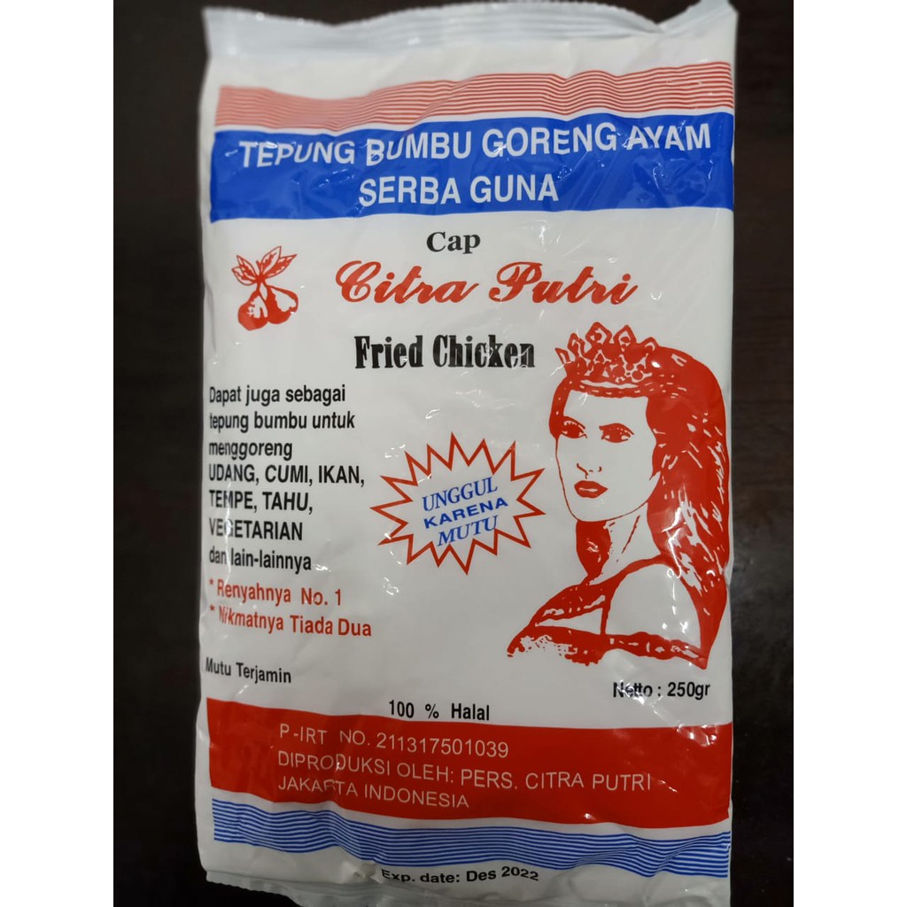 

Tepung Putri (Puteri)/ Bumbu Serbaguna Tepung Citra Putri 250 gr (250g) isi 10 pax