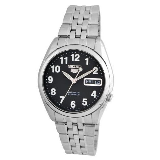 Seiko 5 SNK381K1 Automatic Black Dial Stainless Steel - Jam Tangan Pria