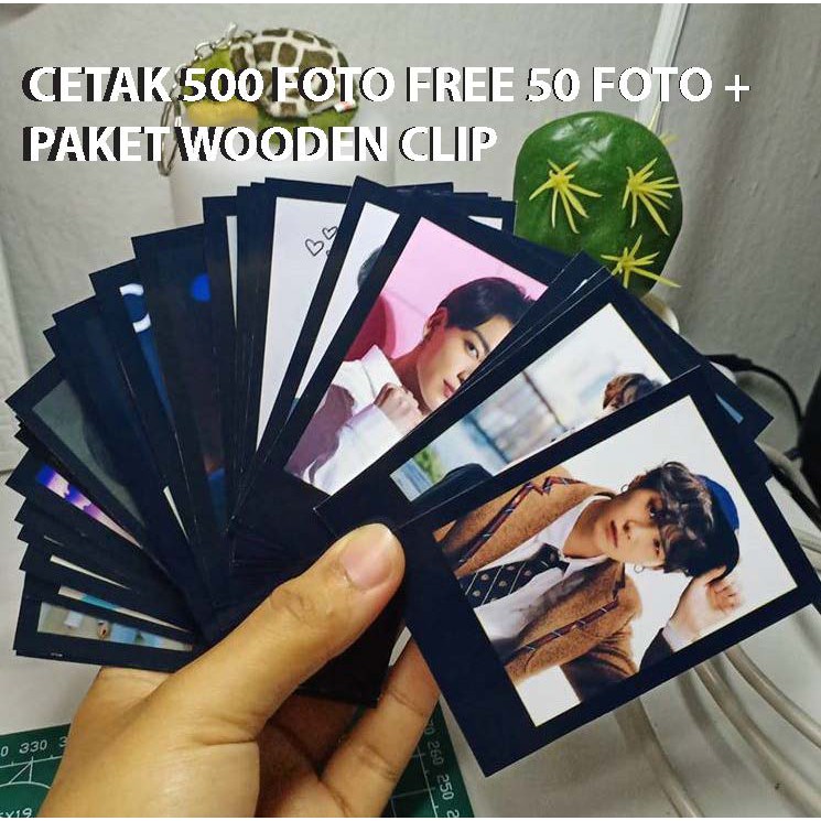 CETAK FOTO  POLAROID  2R  BLACK FRAME PROMO Shopee Indonesia