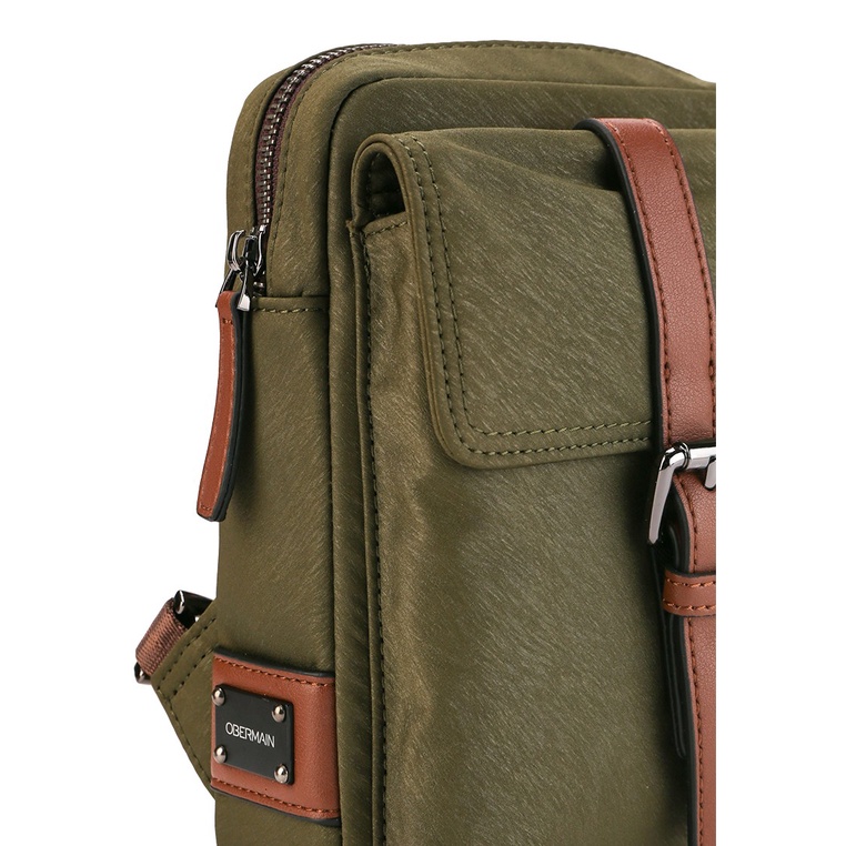 TAS SELEMPANG DADA/BADAN PRIA OBERMAIN SLING CHEST/BODY BAG ORIGINAL ORIGINAL HIJAU GREEN OM038