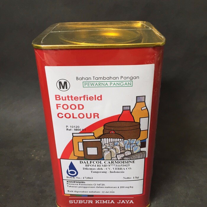 

Pewarna Makanan Bubuk Carmoisine 100 gr Butterfield