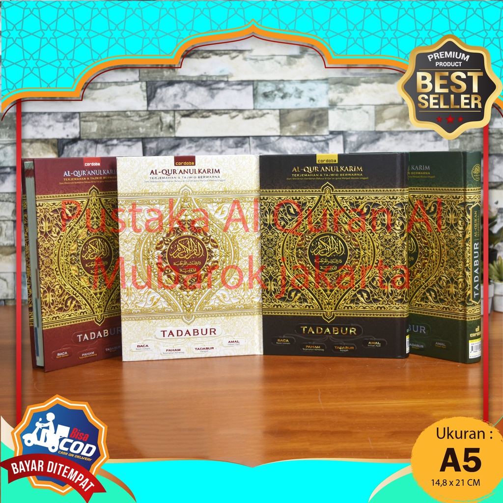 Al Quran Tadabbur Transliterasi Terjemah Perkata A5 - Cordoba | Al Quran Terjemah Tadabbur A5 Cordob