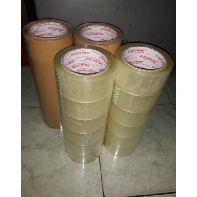 Lakban Bening Coklat Tebal Tidak Mudah Putus 45 mm 90 yard