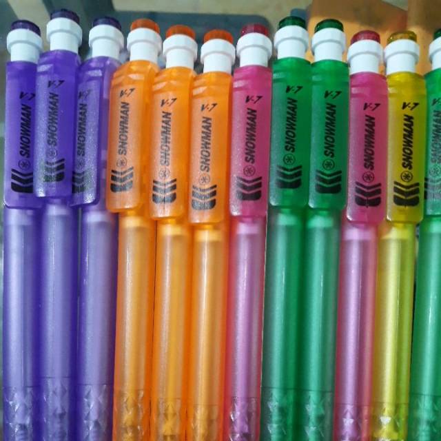 

Pulpen snowman V7 type semi gel ink fine point 0.7 mm/Snowman S1/S-1(HITAM) 0.7mm ECER!!!!!!!