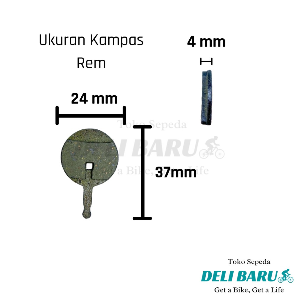 Kampas rem pacific 505 disc brake pad bulat avid BB5 BB 5 promax sepeda MTB