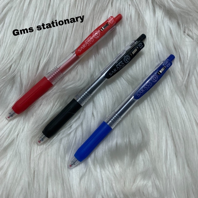 

1pcs pulpen gel zebra sarasa 0.5 hitam biru merah