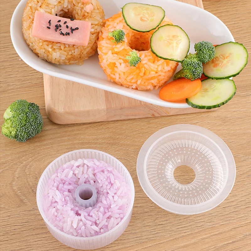 Cetakan Nasi Sushi Bentuk Donat Bulat Gaya Jepang Handmade Diy Untuk Anak