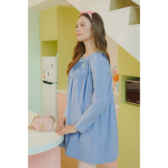 NOLLIE PLEATED BLOUSE - BENANG JARUM