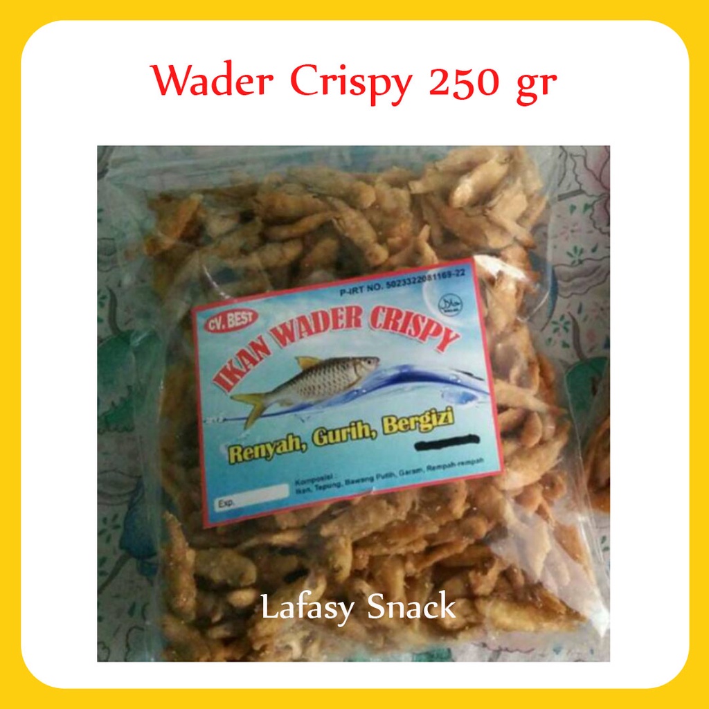 Jual [lafasy Snack] 250 Gr Wader Crispy Keripik Wader Wader Krispi