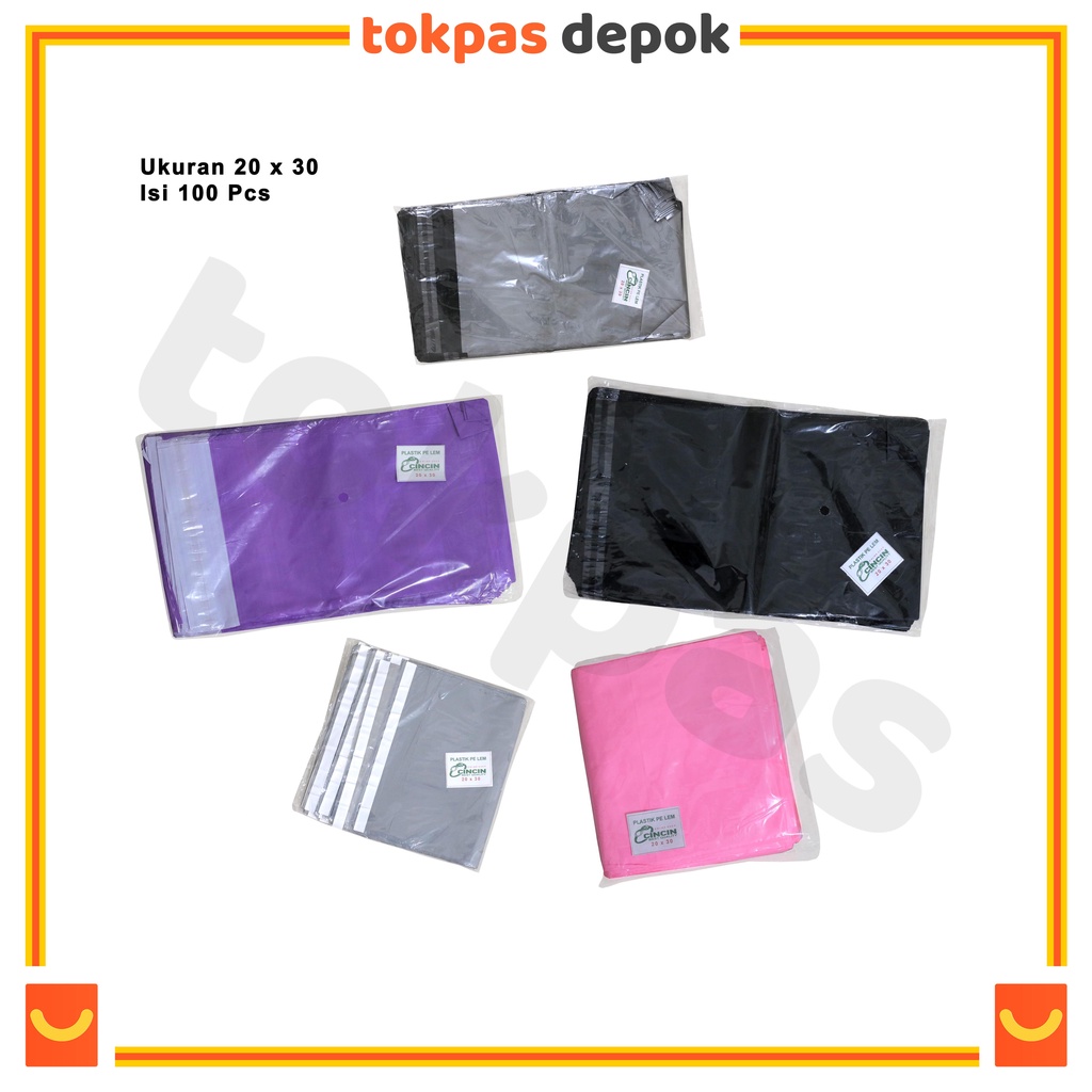 

Plastik Polymailer 20 x 30 Isi 100 pcs Plastik Packing Warna BY-021