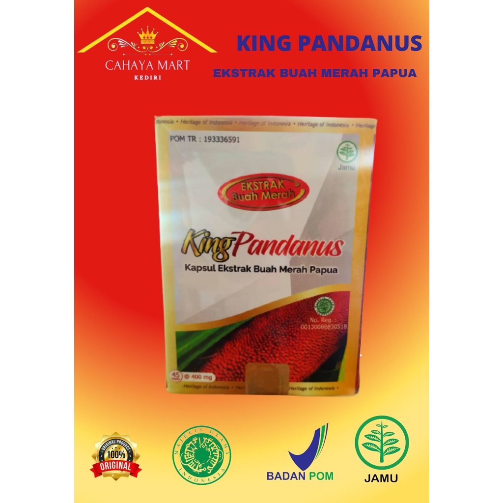 KING PANDANUS BUAH MERAH PAPUA BPOM ASLI HERBAL OBAT JANTUNG STROKE AMPUH