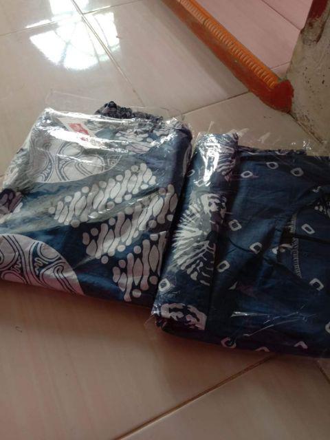 Gamis Rempel Lawasan Indigo Busana Batik Wanita Cantik Modern Casual Formal Katun Premium Eksklusif