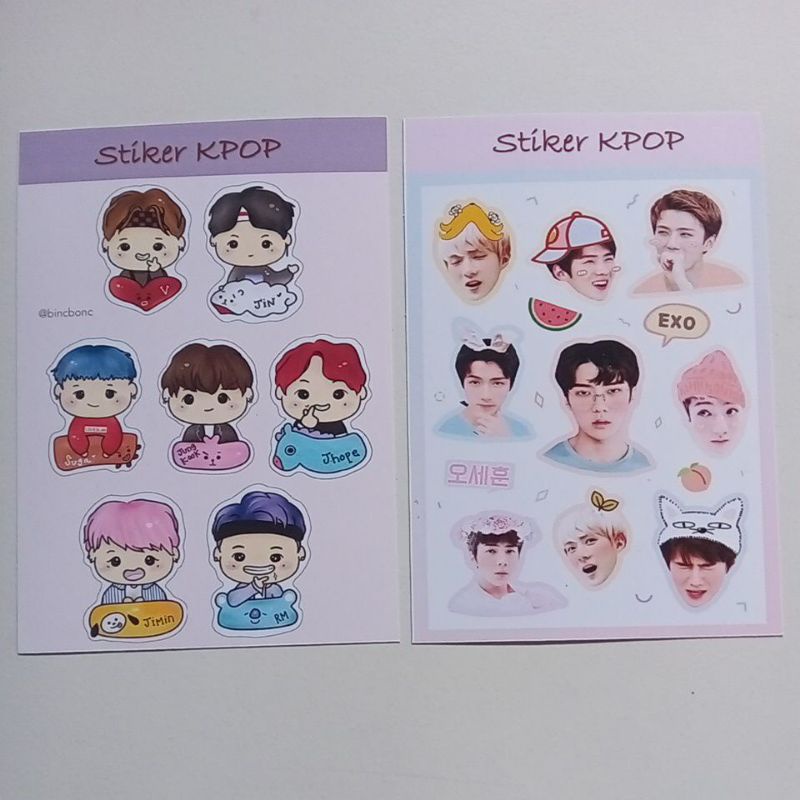 

0Sticker KPOP (BTS, EXO, NCT, Blackpink, IU, Enhypen,Treasure)