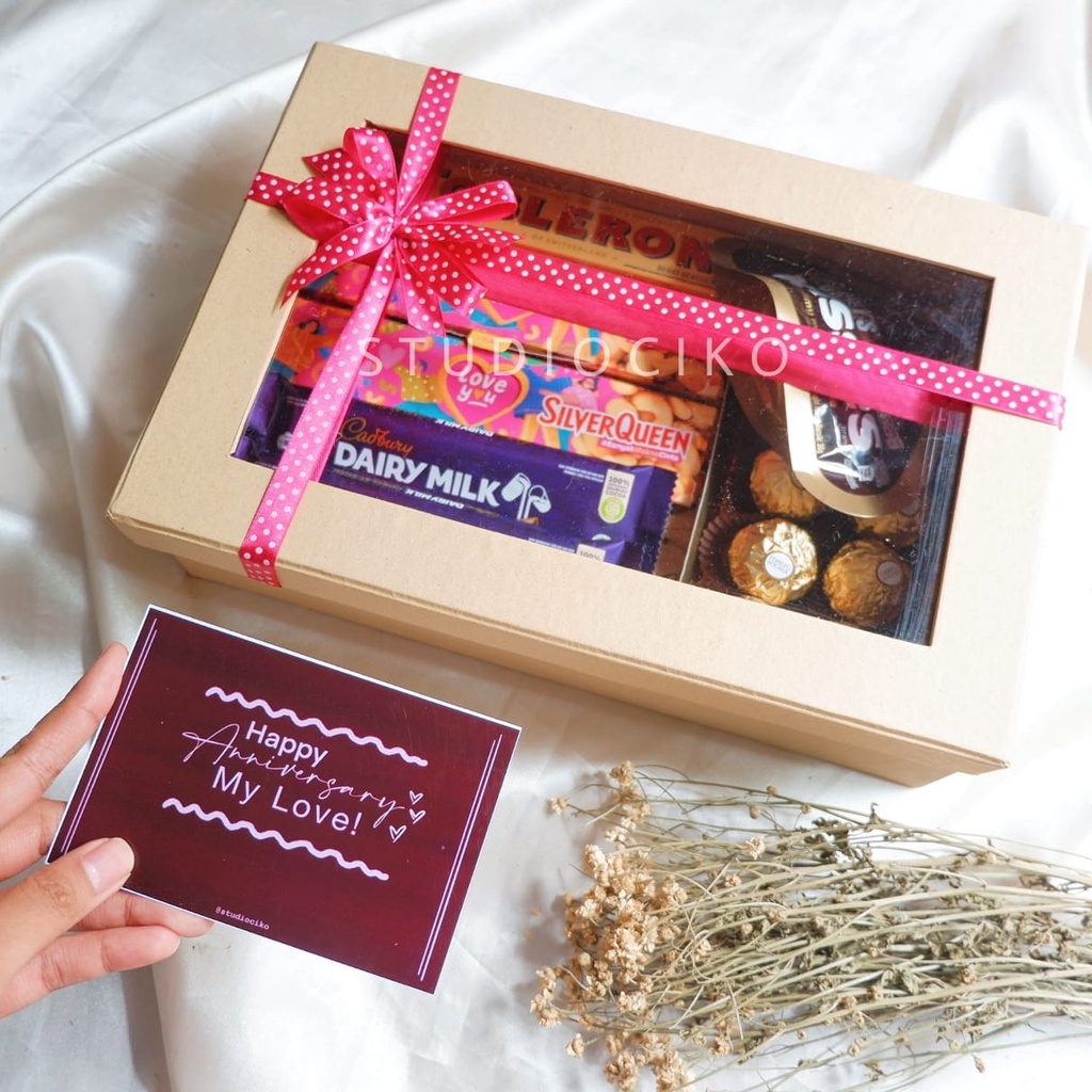 Kado Ulang Tahun Cewek Cowok Wisuda Ultah Hampers Coklat Valentine Gift Box Birthday