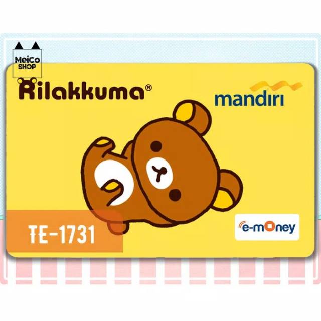 

[TE-1731] E-money Mandiri Card Sticker Meico - Rilakkuma