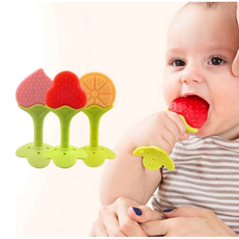 BABY TEETHER BUAH / GIGITAN BAYI MODEL BUAH /BABY TOOTH TEETHER