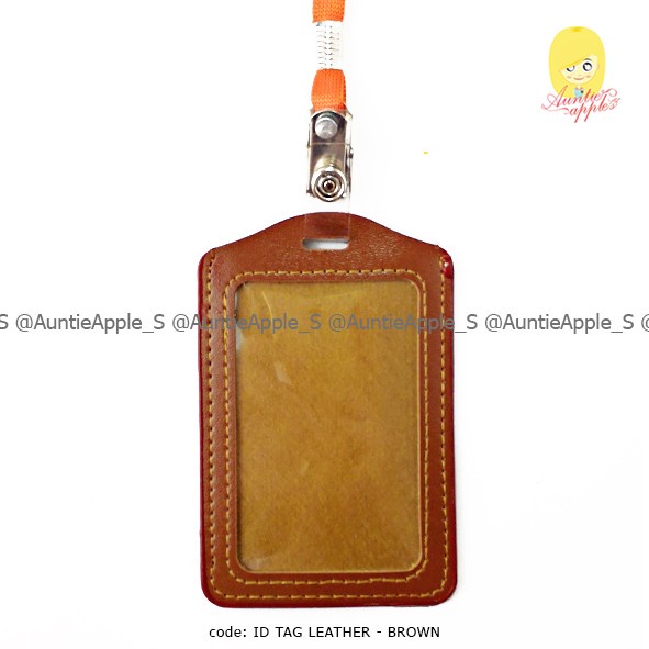 

Diskon Name Tag /Id Tag Holder/Id Card Holder Leather/Tempat Id Card Black Promo