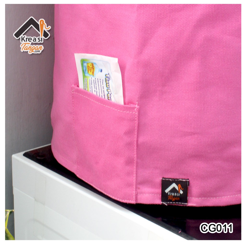 PAKET LEBIH MURAH - Cover Galon &amp; Cover Kulkas Warna Pink (Paket Polos-07)