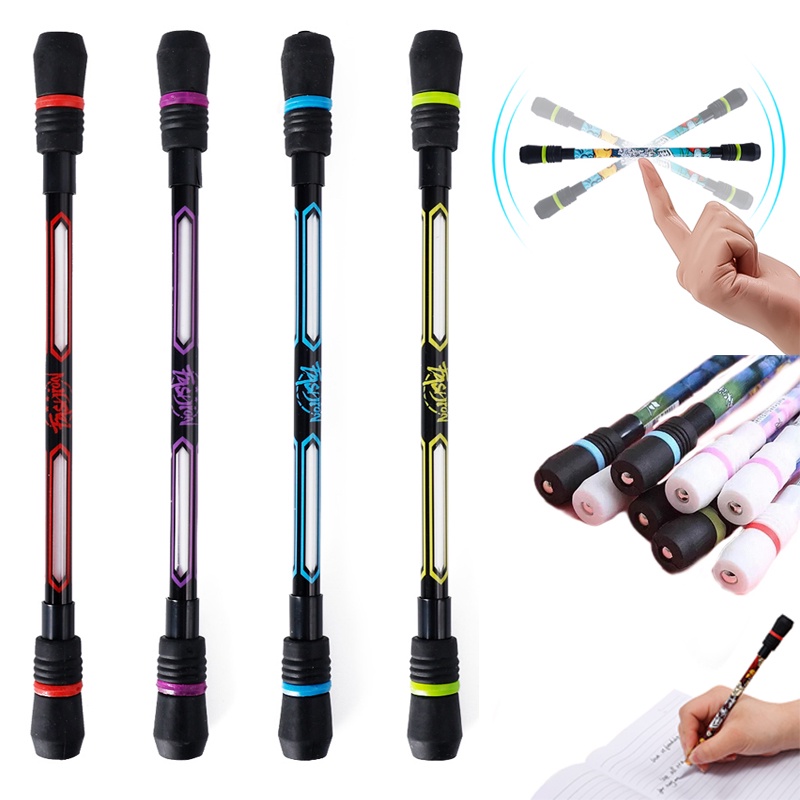 Pulpen Gel Spinner 0.5mm Anti slip Motif Kartun Untuk Pelajar