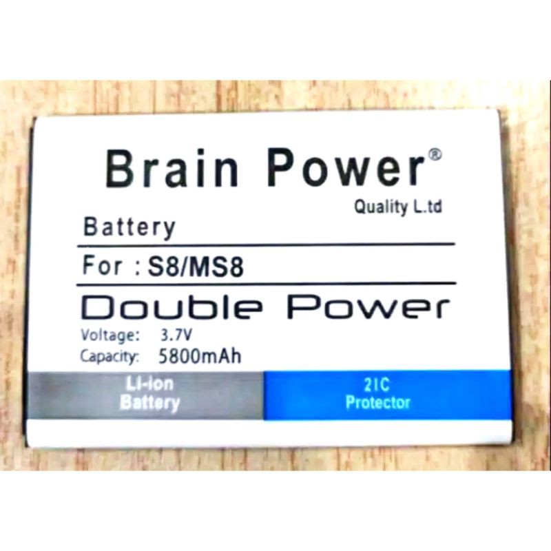 Batre Battery Baterai Maxtron S8/MS8 Brain Power