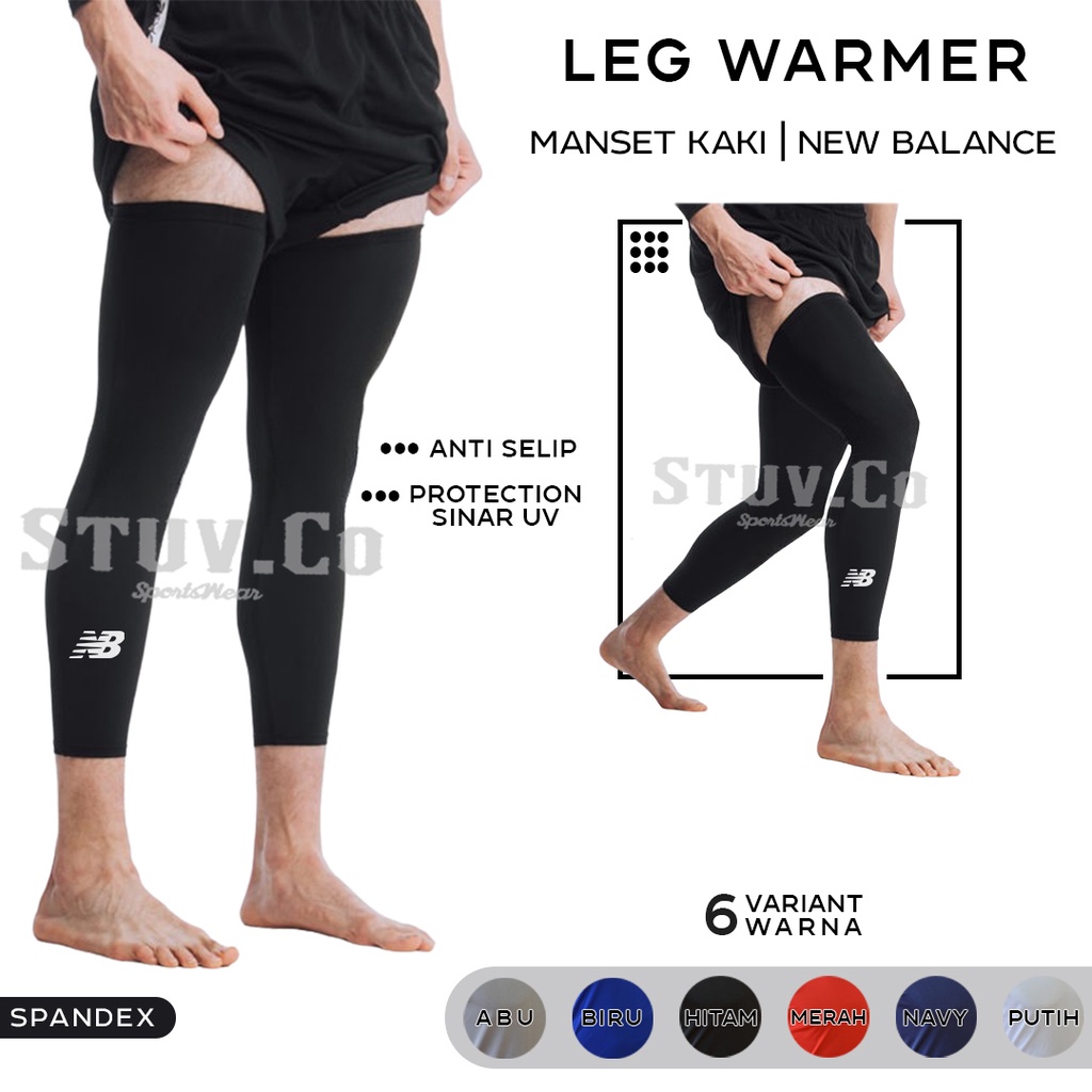 MANSET KAKI MANSET LUTUT LEG WARMER LEG SET LEG SLEEVE PELINDUNG LUTUT OLAHRAGA BASKET SEPAKBOLA FUTSAL VOLI PRIA WANITA