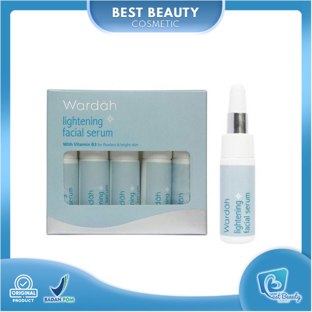 ★ BB ★ WARDAH Lightening Facial Serum 5ml | Lightening Serum Ampoule 5ml- 1pcs satuan