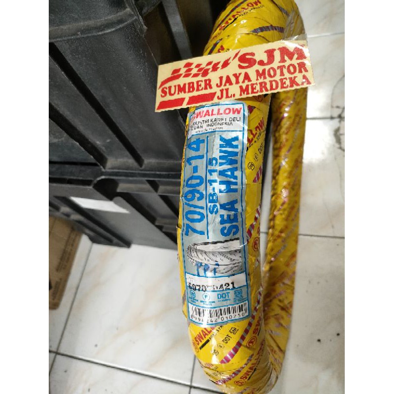 Ban swallow seahawk ukuran 70 90 14 . ban swallow ring 14 ukuran 70/90 tube type