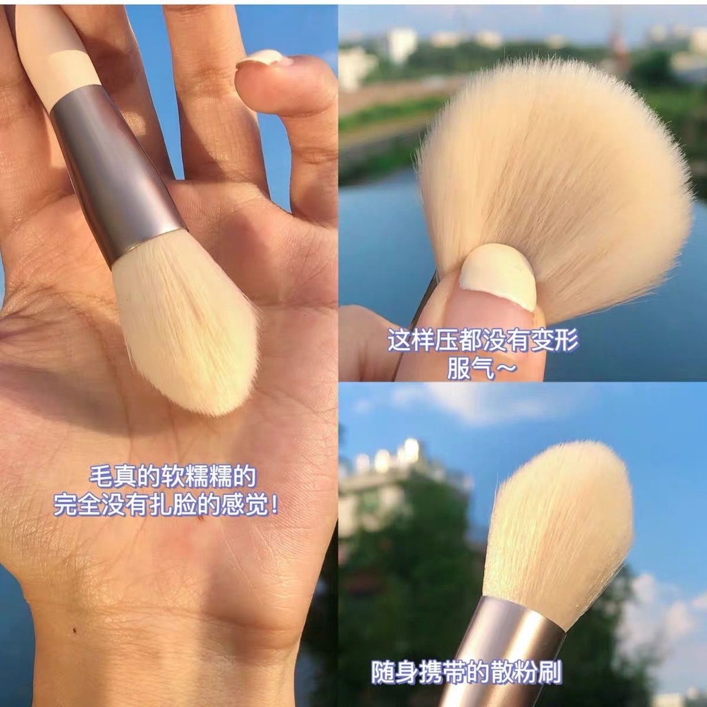 Set kuas makeup mini / kuas eye shadow  kuas blush on  peralatan kecantikan / set kuas foundation  kuas makeup siswa   Mini makeup brush set/eye shadow brush blush brush foundation brush makeup brush set