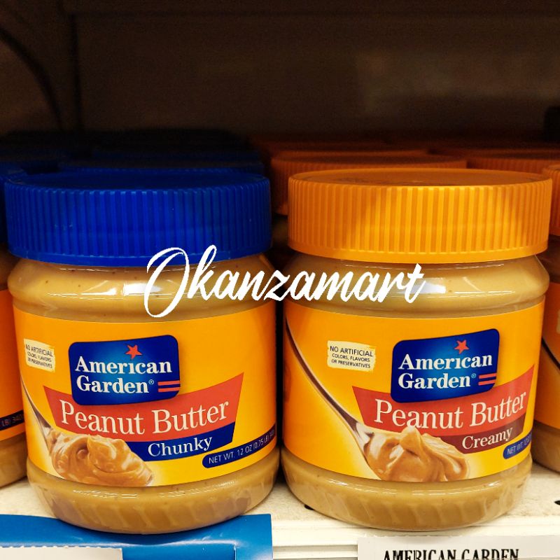 

American Garden Peanut Butter Chunky/Creamy 340gr
