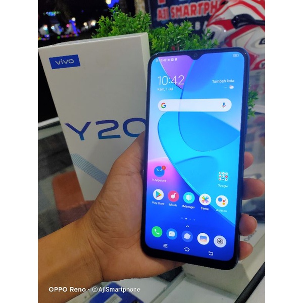 Vivo Y20 ram 3gb 64gb garansi resmi fullset