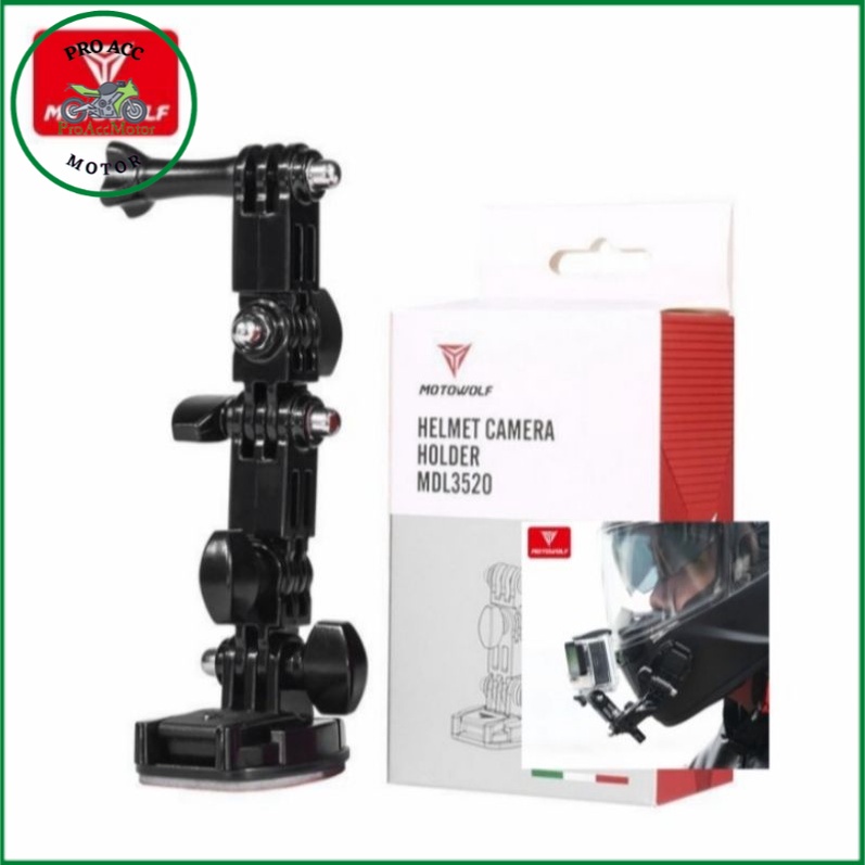 breket holder MOTOWOLF camera GO PRO motor dan sepeda (COD)