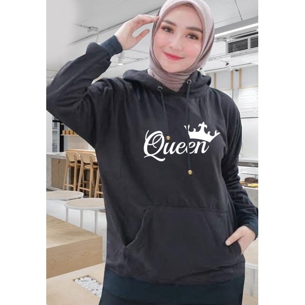 Sweater Hoodie Wanita queen / Sweater Hoodie Korean Style / Sweater Terbaru 2020 / Sweater Tebal / Sweatshirt Hoodie Wanita