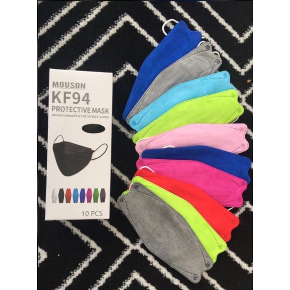 Masker Mouson KF94 Mix Warna 10pcs
