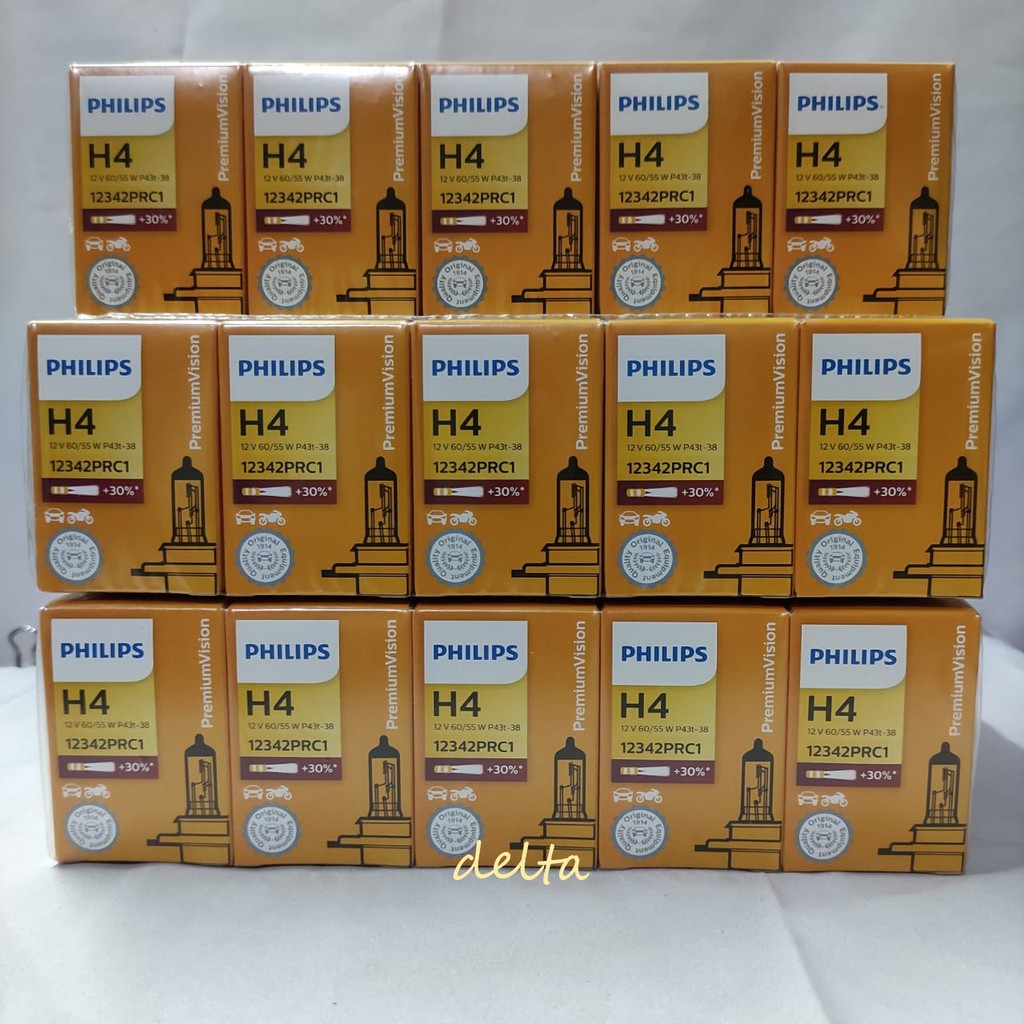 PHILIPS bohlamp HalogenH4 60/55W  dan 100/90W mobil Original