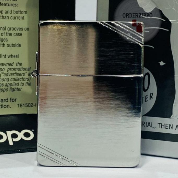 DISKON Zippo Original 1935 Chrome with Slashes 1935