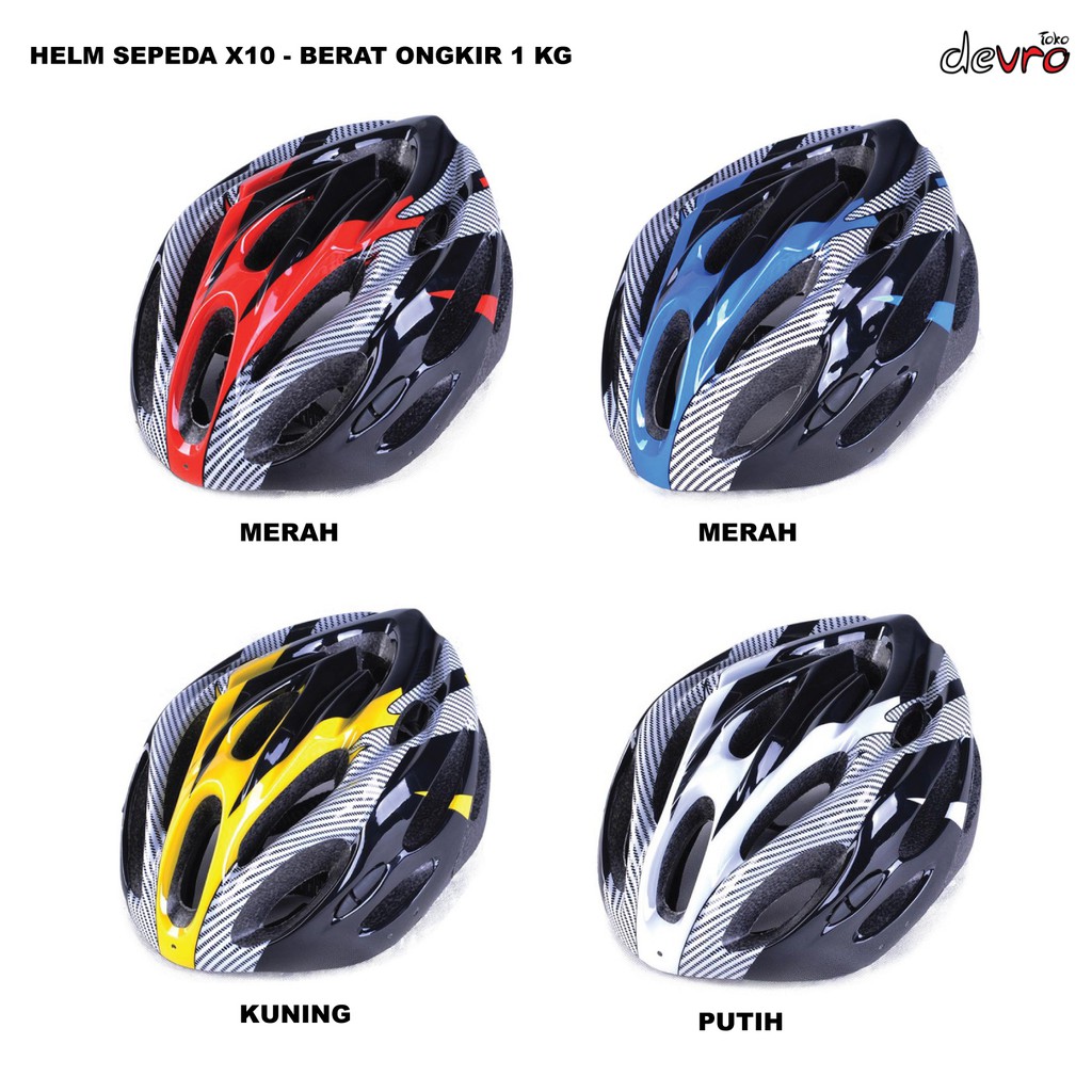  Helm  Sepeda  Cycling Helmet EPS Foam PVC Shell x10 