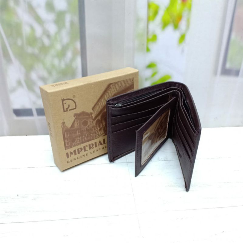 (DOMPETMURAHSTUFF) Dompet Kulit Asli. Dompet Pria Kulit. Dompet Imperial Horse Logo Motif E