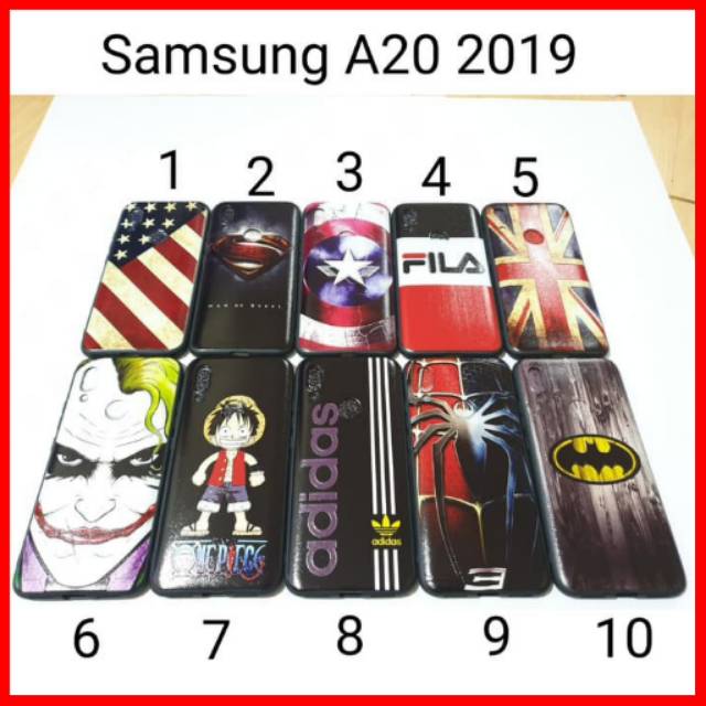 case hitam superhero samsung a20 2019/kondom softcase samsung a20 2019