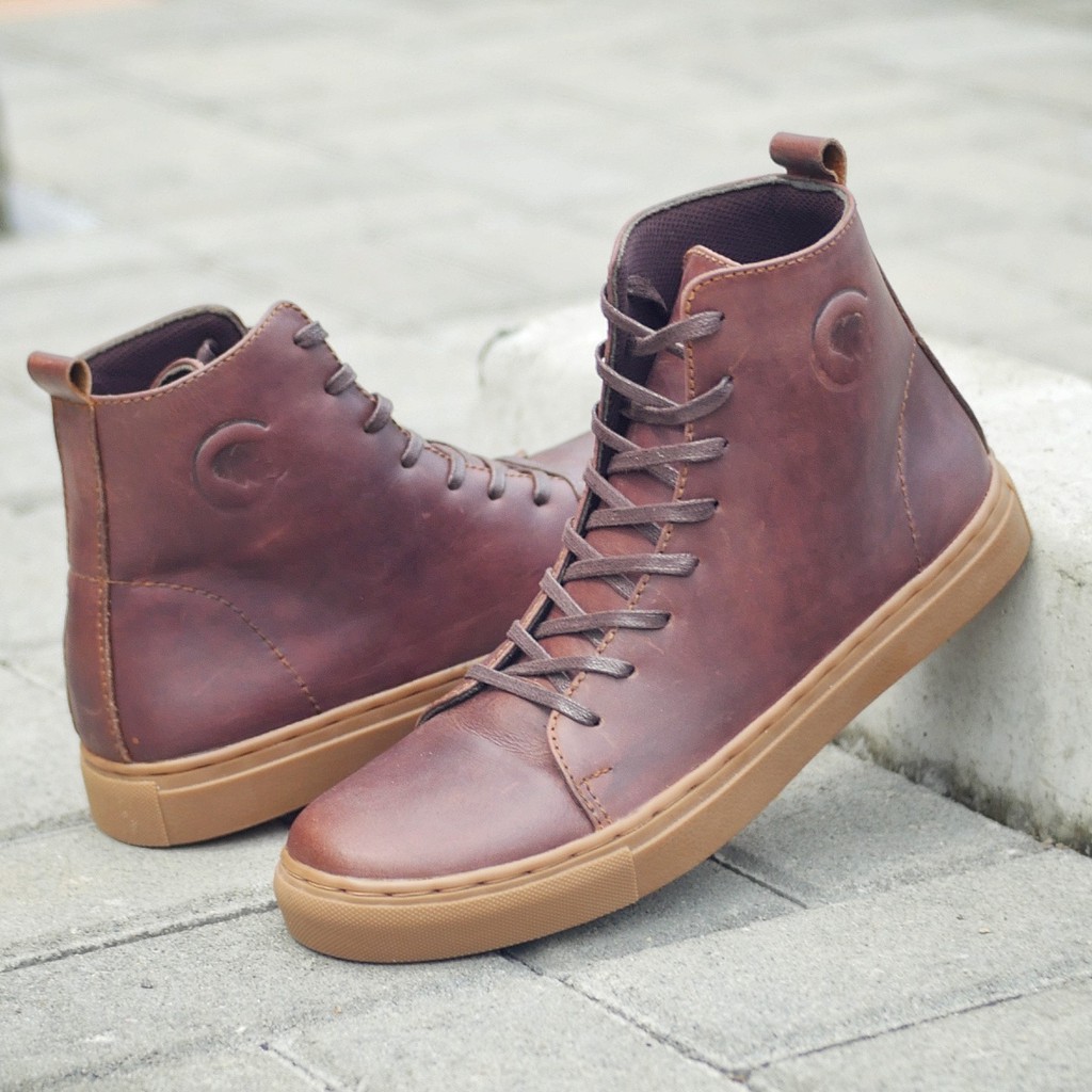 MAGNUS BROWN (KULIT ASLI) |ManNeedMe x Greata| Sepatu Boots Pria ORI