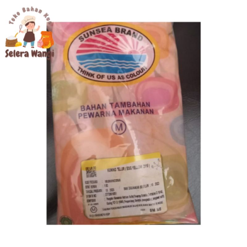 

PEWARNA MAKANAN SUMBA BUBUK KUNING TELUR (EGG YELLOW 2115) SUNSEA 1 KG