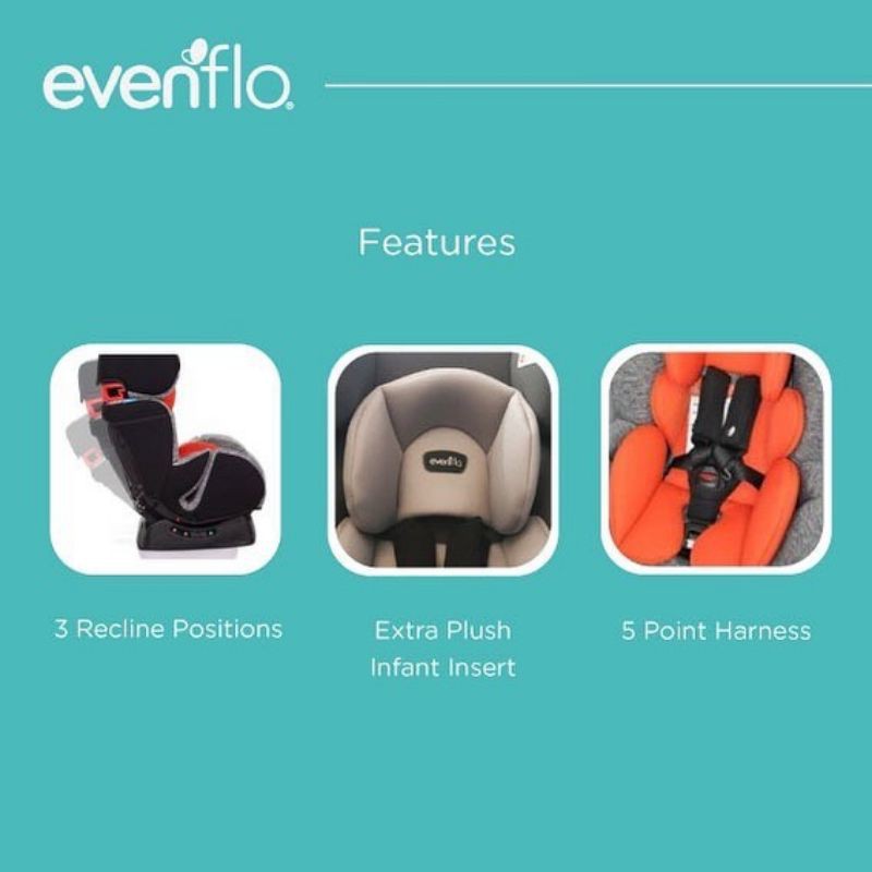 Cocolatte Carseat 858 Evenflo duran + Kursi Mobil Bayi