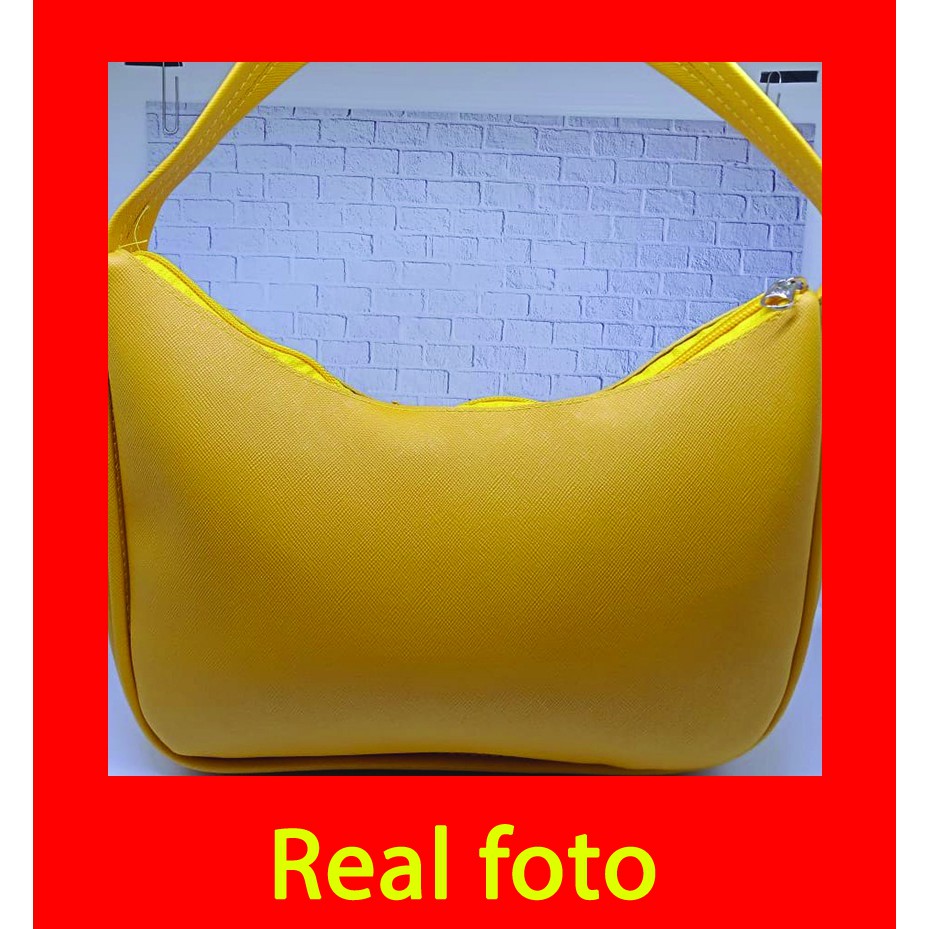 tas selempang tenteng wanita warna merah kuning ungu cream coklat pink real foto ready stok