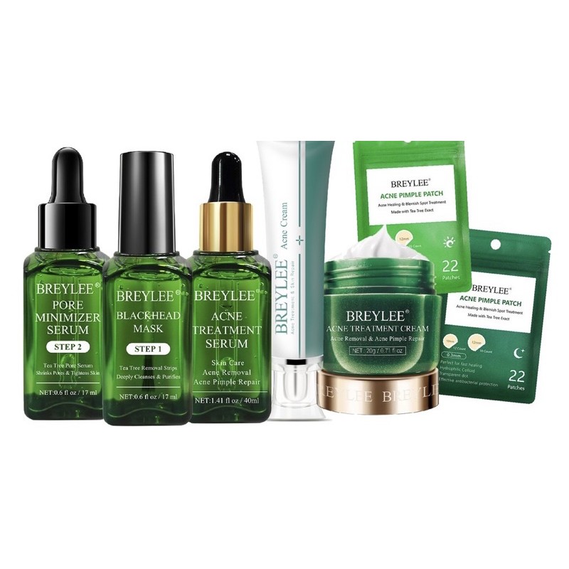 BREYLEE ACNE SET - BREYLEE ACNE TREATMENT SERUM / ACNE TREATMENT CREAM / ACNE SCAR REMOVAL CREAM