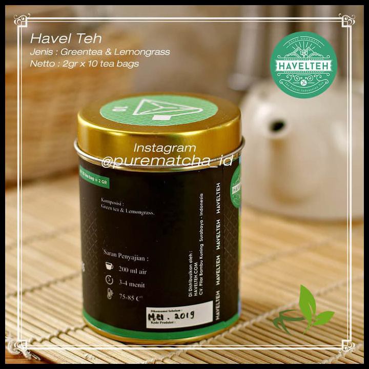 

Havel Teh - Reviving Lemongrass With Greentea Teh Hijau Sereh 10Tb