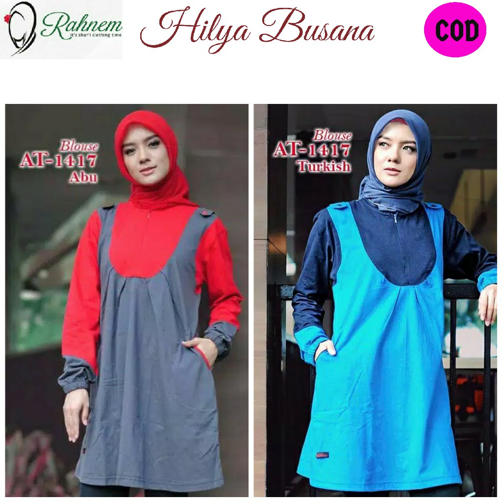 ATASAN MUSLIM WANITA / RAHNEM AT - 1417 / FASHION MUSLIM