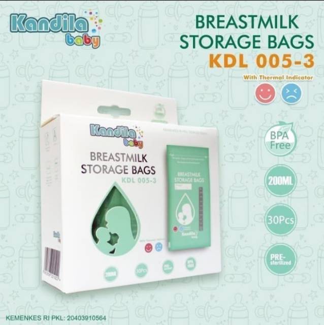 KANDILA Baby Kantong ASI 120ml Isi 30 Breastmilk Storage Bag