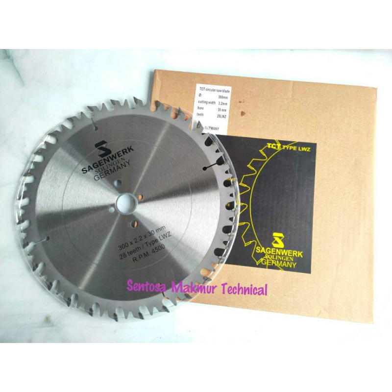 SAGENWERK 12 X 28 T Mata Circular Saw Gergaji Potong Kayu Tanduk 12&quot; x 28T