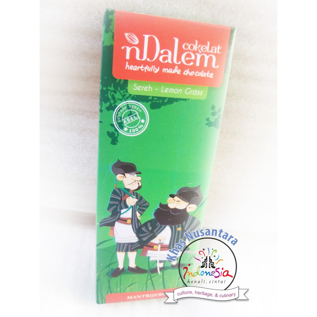 

COKeLAT SEREH 50gr Coklat Khas Ndalem Chocolate #tandahati dari Jogja