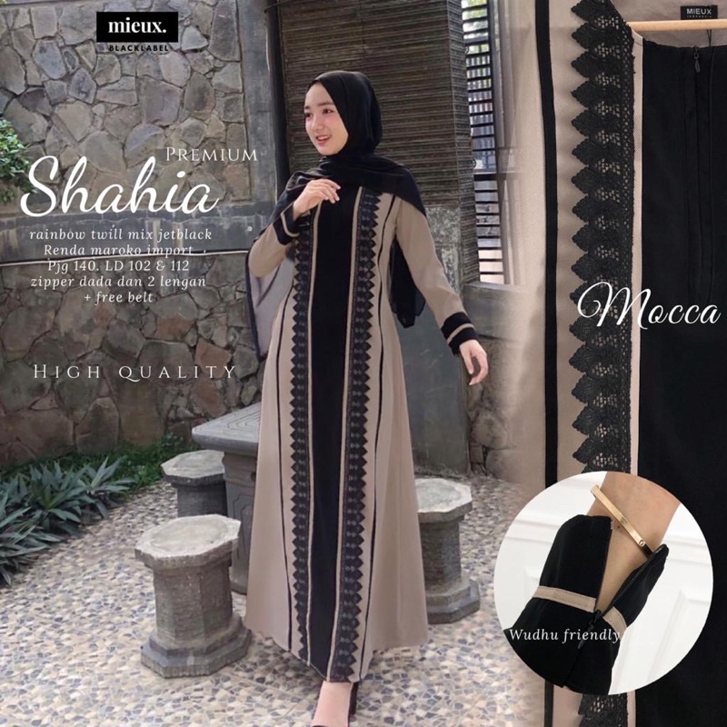 GAMIS SAMIRA gamis muslim dres polos syari original produk original mieux zara dres polos-Shahia moca 112